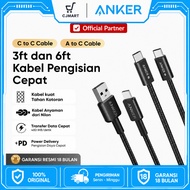 Anker 322 USB-C to USB-C Charger Cable 3ft Cable 6ft Braided/ - A81F5 A81F6
