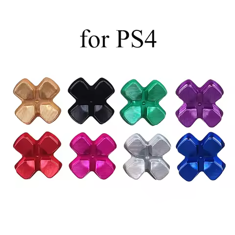 For PS4 Customs Metal Dpad Button Aluminum Direction Button for Sony PS4 Dualshock 4 Controller Cros