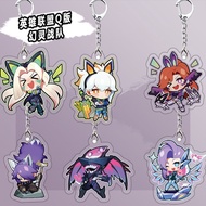 Aatrox Jinx Anime KeyChain Riven Irelia Miss Fortune Men Key Chain for Women Kawaii Figure Cosplay
