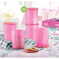 Tupperware Gift Set Mosaic One Touch with Box 6 pcs Canister Junior 1.25L