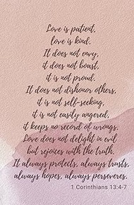 Love is patient journal: 1 Corinthians 13:4-7 journal/notebook |125 page, 5.5" x 8.5"