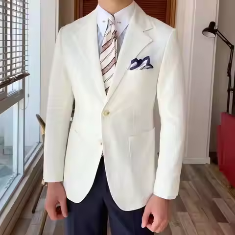 European Blazers For Men Social Club Outfits Solid Blazer Men Party Dinner 2021 Men British Business