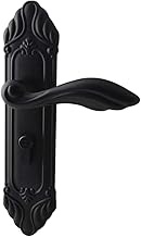 SCANBO Zinc Alloy Knob Handle Indoor Double Latch Entry Door Mortise Lock Set Lockset (Black)