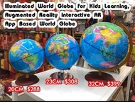 AR發光地球儀 兒童學習地球儀 world Globe   Augmented Reality with apps