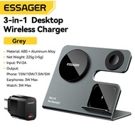 Essager 15W Wireless Chargers Fast Charging Phone Stand Mount Desktop Multi-function Portable Mobile