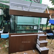 aquarium kabinet 150x50x60 12/10mm custom laci