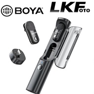 BOYA Magic Wireless Mini Microphones for iPhone 15-16/Android, 4 Form-in-1 Mic, 7g Lightweight, AI N