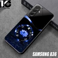 HP Casing SAMSUNG A36 Softcase SAMSUNG A36 Case Glossy Casing Shiny Glass Protector Mobile Phone Acc