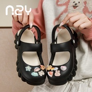 crocs woman crocs Mary Jane Hole Shoes - DIY Anti-Slip Summer Beach Sandals for Women