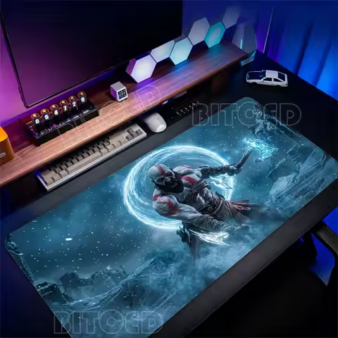 XXL Mouse Pad God of War Desk Mat Pc Gaming Accessories Keyboard Computer Mousepad Gamer Large Pc Ca