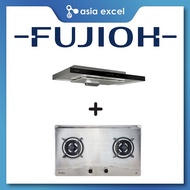 FUJIOH FR-MS1990R 90CM SLIMLINE HOOD WITH TOUCH CONTROL + FUJIOH FH-GS6520 SVSS 2 BURNER STAINLESS STEEL GAS HOB