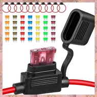 [h3w732xnj.ph] 10Pack Inline Fuse Holder 12V,12 AWG Waterproof Fuse Holder with 35Pcs (5A/7.5A/10A/1