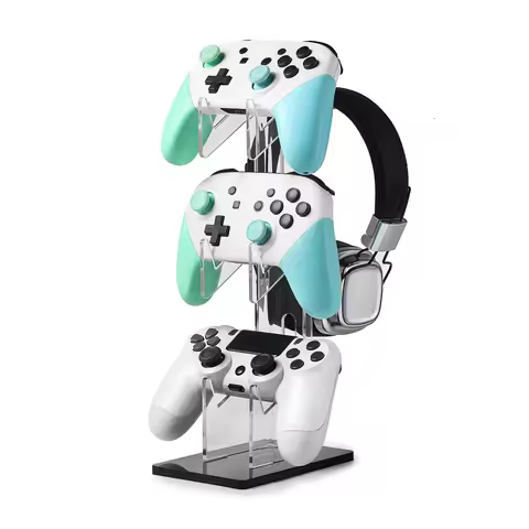 Three layer gaming controller headphone universal stand suitable for Xbox, PS4, PS5, Switch controll