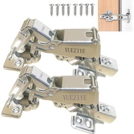 2-Pack 180 ° -175 ° Cabinet Hinge Soft Close -180 ° Hidden Frameless Cabinet Corner Door Hinge Soft 