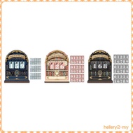 [HelleryabMY] Wooden Book Read This Year Counter,Home up to 999 Bookshelf Decoration,Library Present