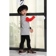 [Pink Nana Children's Clothing] Boys Girls Long-Sleeved Tops Warm Big Kids Cotton A11153