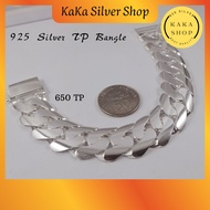 Original 925 Silver TP Bracelet Bangle For Men (650 TP) | Gelang Tangan 650 TP Bangle Lelaki Perak 925 | Ready Stock