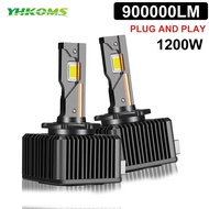 YHKOMS 1:1 D3S LED D1S D2S D4S Led Car Headlight 1200W 900000LM faros HID D1R D2R D3R D4R Canbus Xen