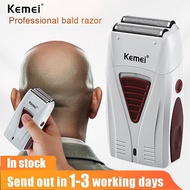 เครื่องโกนไฟฟ้า Kemei สำหรับผู้ชาย Twin Blade ไร้สาย Cordless Hair Beard USB โกนหนวดแบบชาร์จไฟได้ Barber Trimmer
