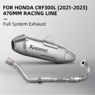Full exhaust off-road system for Honda CRF300L / Rally CRF300 2021-2023 S H3SO10