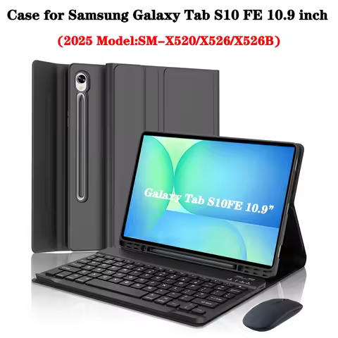 Case for Samsung Galaxy Tab S10 FE 10.9 lnch,Keyboard Cover for Samsung Galaxy Tab S10 FE 10.9 lnch 