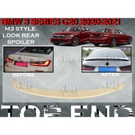 BMW 3 SERIES G20 M3 M SPORT 4 DOOR M3 LOOK REAR SPOILER TRUNK SPOILER BOOT MATERIAL ABS