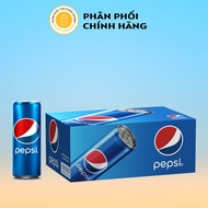 Thùng 24 Lon Nước Ngọt Giải Khát Pepsi Có Gas Lon 330ML