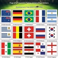 New Flag Face Stickers Football Flag Tattoo Stickers Team Disposable Tattoo Stickers