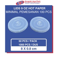 9 Oz Hot Paper Flat Lids / 9 Oz Hot Paper Cup Lids