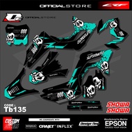 Sticker Setiker Stiker Decal CRF 150 L (TB135) Decal stiker motor crf 150 setiker decal crf 150L ful