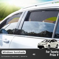 For Toyota Prius V Alpha 2011-2021 Prius+ Car Sun Visor Accessories Window Windshield Cover Sunshade Curtain Mesh Shade Blind