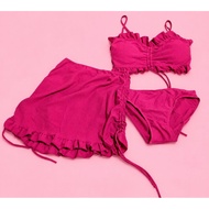 Pink Fuchsia Swimsuit One Set