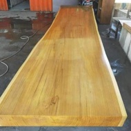 papan kayu jati solid meeting table meja makan jumbo kayu utuh