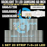 SAMSUNG 60 INCH LED TV BACKLIGHT UA60KS7200- UA60JU6800 -UA60KU6300 60 INCH TV BACKLIGHT