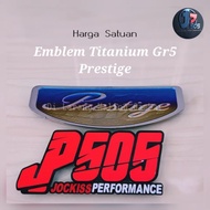 Prestige Titanium Gr5 Emblem