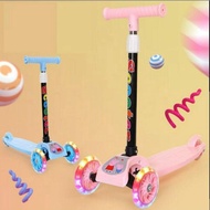 (LED) Children's Kickboard Scooter with 3-Wheel Lights 3-Wheel Scooter/ LED Children's Scooter