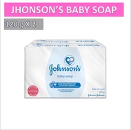 [แพ็ค*2ก้อน] Johnson's Baby Soap สบู่เด็กจอห์นสัน 120 กรัม