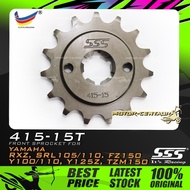 GEGANCU DEPAN SSS FRONT STEEL SPROCKET FOR YAMAHA RXZ,FZ150,TZM,Y100,Y110,SRL105/110,Y125/Z/ZR,SYM V