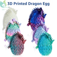 3D Printed Dragon with Dragon Egg Flexible Articulated Dragon Toys Colorful 3D Printed Dragon Orname