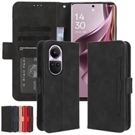Luxury Wallet Case For OPPO Reno 10 5G Pro Plus 8 8T 5G A98 A78 A58 A38 A77 5G A57 A57S A17 Find X5