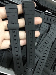 Plastic strap for Casio F94 watch, stainless steel buckle and plastic buckle