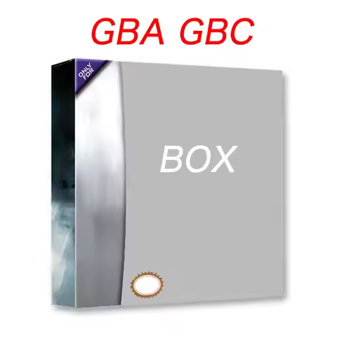 GBA/GBC box gold silver yellow crystal red blue Emerald Ruby Leafgreen Sapphire Firered TREY with Ro