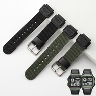 < New.> Suitable for Casio Convex Nylon Strap AE-1200/1300/F91W/F84/W735 Small Square Watch 18mm