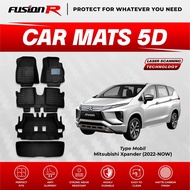 Fusion R 5D Xpander Car Carpet Premium Car Carpet Carbon New Mitsubishi Xpander
