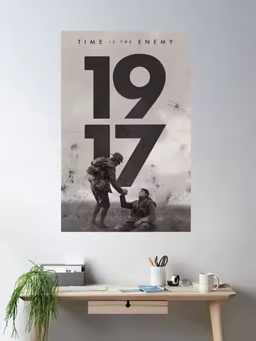 1917 Movie Art Print Canvas Poster, Living Room Decor, Home Wall Picture