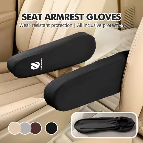 Car Seat Armrest Protective Gloves Auto Hand Side Protector Cover For Toyota Alphard Vellfire 20 30 