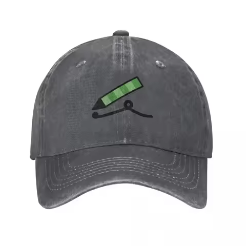 Green crayon Baseball Cap derby hat hard hat Mens Hats Women's