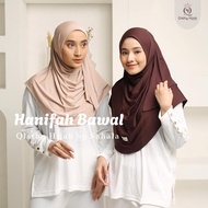HANIFAH Bawal Square Hijab | Instant Bawal | Malaysian Instant Square Bawal | Instant Square by Saha