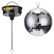 Disco Ball Decor with Light and Disco Ball-Battery Powered Disco Ball Light, Christmas Party, DJ Clu