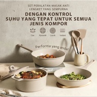 Non-Stick Marble Frying Pan Suitable for All Types of Stoves Original CAROTE Terra